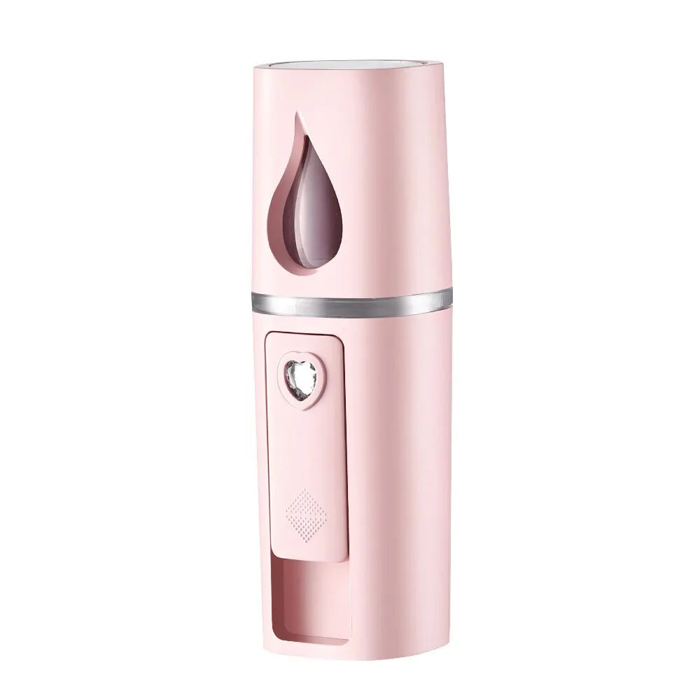 NANO FACIAL MISTER PORTABLE MINI FACE MIST HANDY SPRAYER COOL FACIAL STEAMER Humidifier for Room Outdoor & Indoor