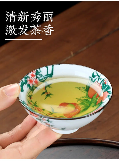 Kitchen Single Tea Cups Latest Design Traditional China Drinking Tea Cups Blue White Utensils Tazas De Té House Accessories