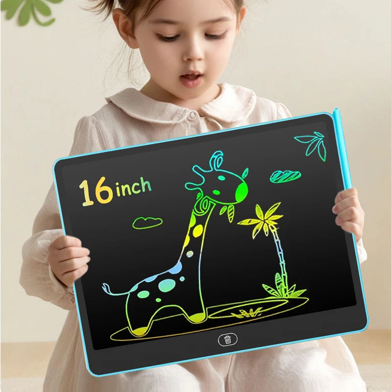LCD Writing Tablet 16/13/11 Inch – Kids Drawing & Painting Board Educational Toy for Boys & Girls