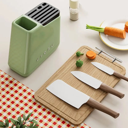 Stable Knives Storage Rack Large Capacity Anti-slip Chopstick Bucket Space Saving Plastic Cutlery Organizer Kitchenware