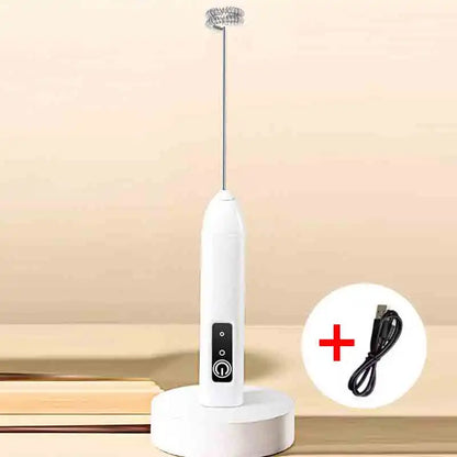 Electric Milk Frother & Handheld Mixer – Mini Portable Blender for Eggs, Coffee, and Foaming
