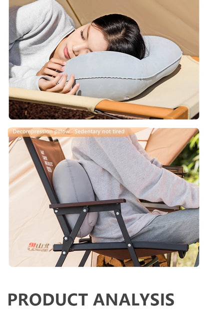 Inflatable Pillow – Portable Ultralight Air Sleeping Pillow for Travel, Hiking & Neck Support