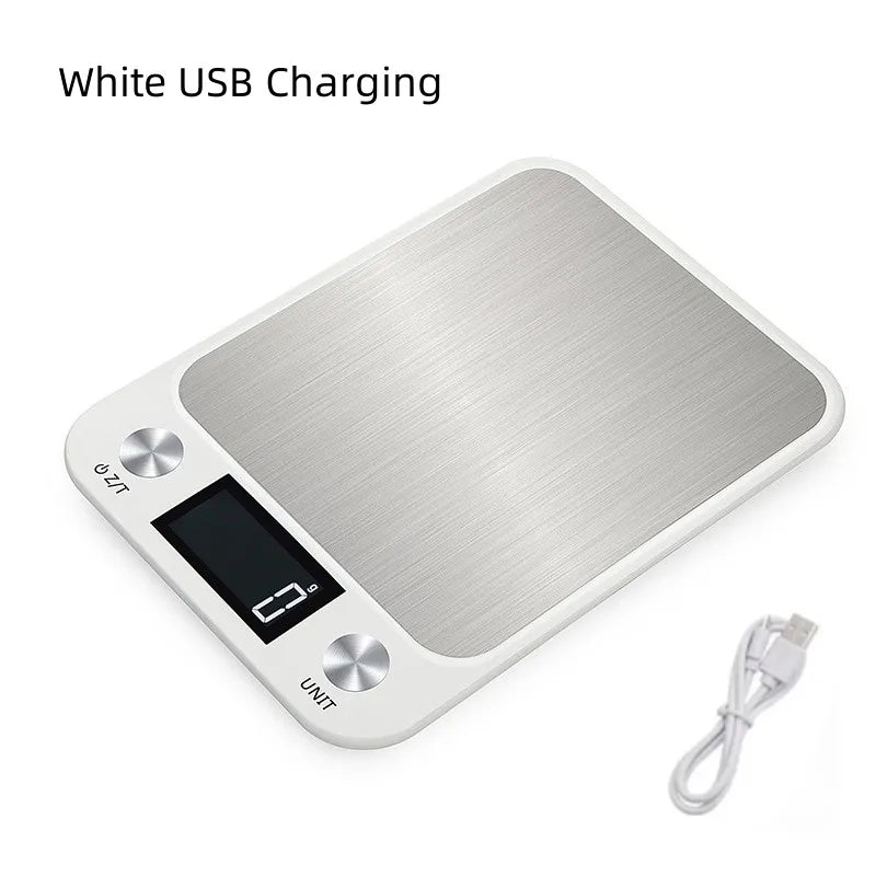 Kitchen Scale 5/10/15Kg Weighing Food Coffee Balance Digital Scales Stainless Steel Design Cooking and Baking Measuring Tools