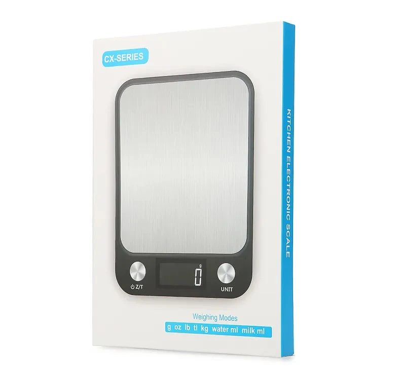 Kitchen Scale 15Kg/1g Weighing Food Coffee Balance Smart Electronic Digital Scales Stainless Steel Design for Cooking and Baking