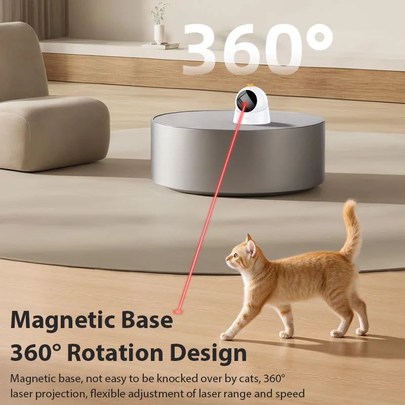 Automatic Cat Laser Toy – Interactive Adjustable Electric Smart Pet Toy for Indoor Cats & Dogs