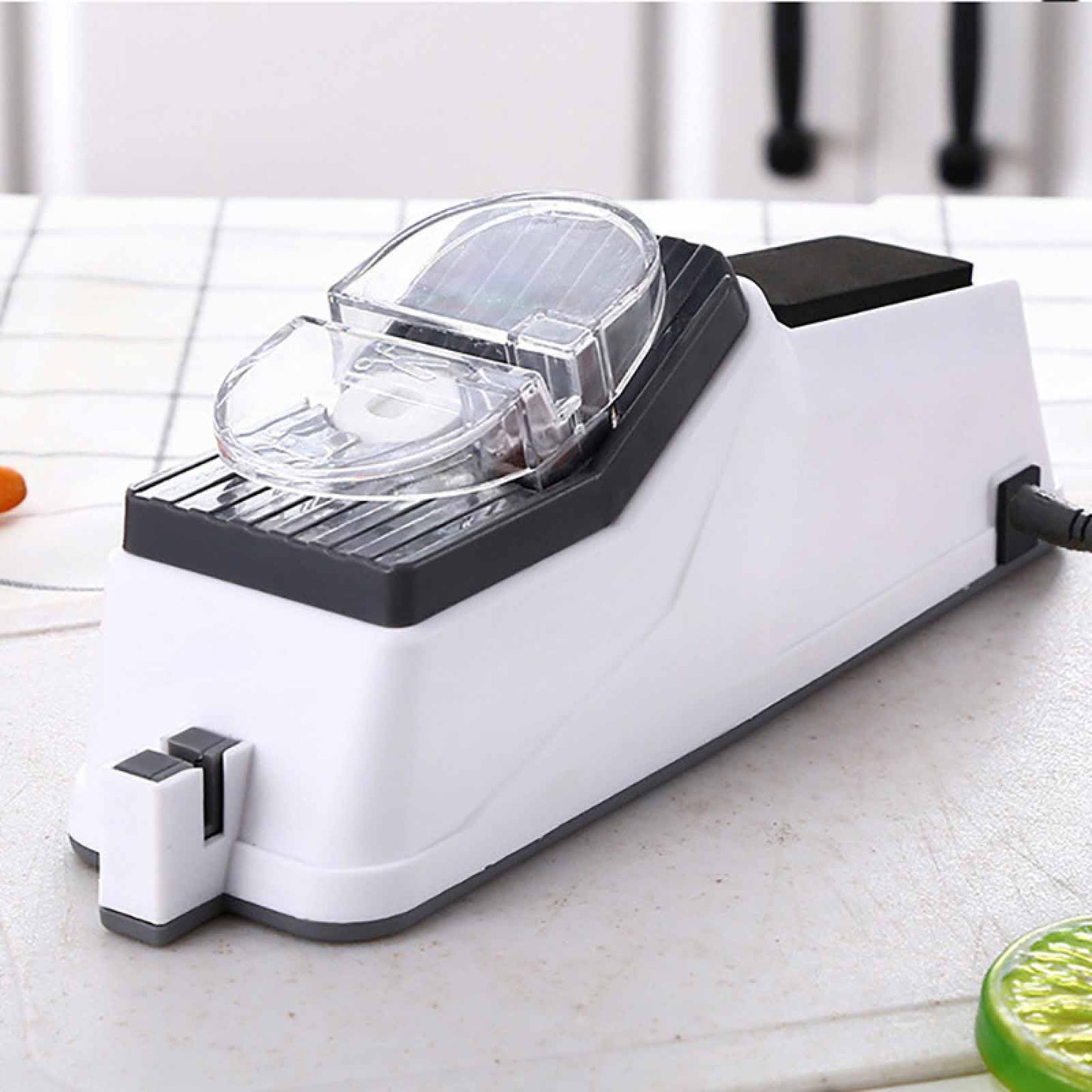 Kitchen Electric Knife Sharpener Multifunctional Automatic Professional 4 Gears Electric Knife Sharpener Kitchen Accessories