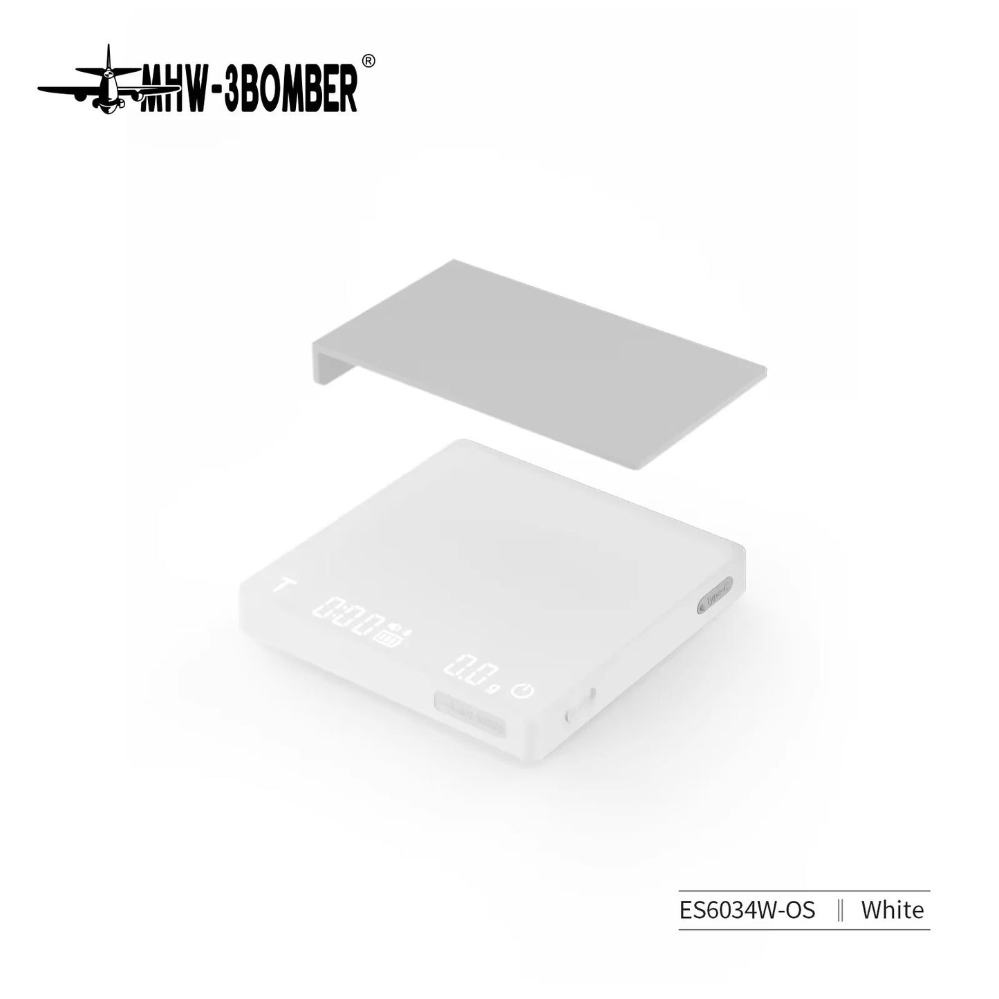 MHW-3BOMBER Digital Coffee Scale – High-Precision Rechargeable Espresso Kitchen Scale