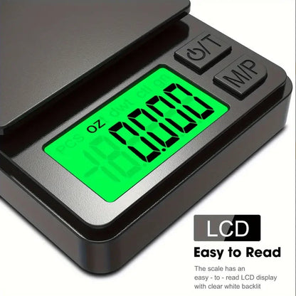 Precision Pocket Scale 1000g x 0.1g – Digital Gram Food & Jewelry Scale with LCD