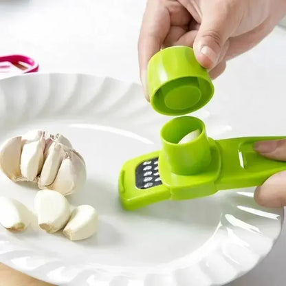 Mini Garlic Grinder – Manual Garlic Press & Mash Tool, Creative Green Kitchen Gadget