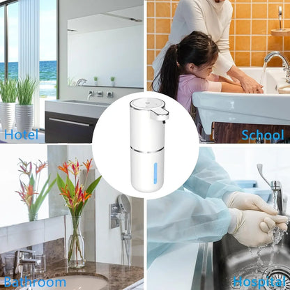 Automatic Liquid & Foam Soap Dispenser – Touchless Electric Dispenser with Infrared Sensor, USB Rechargeable