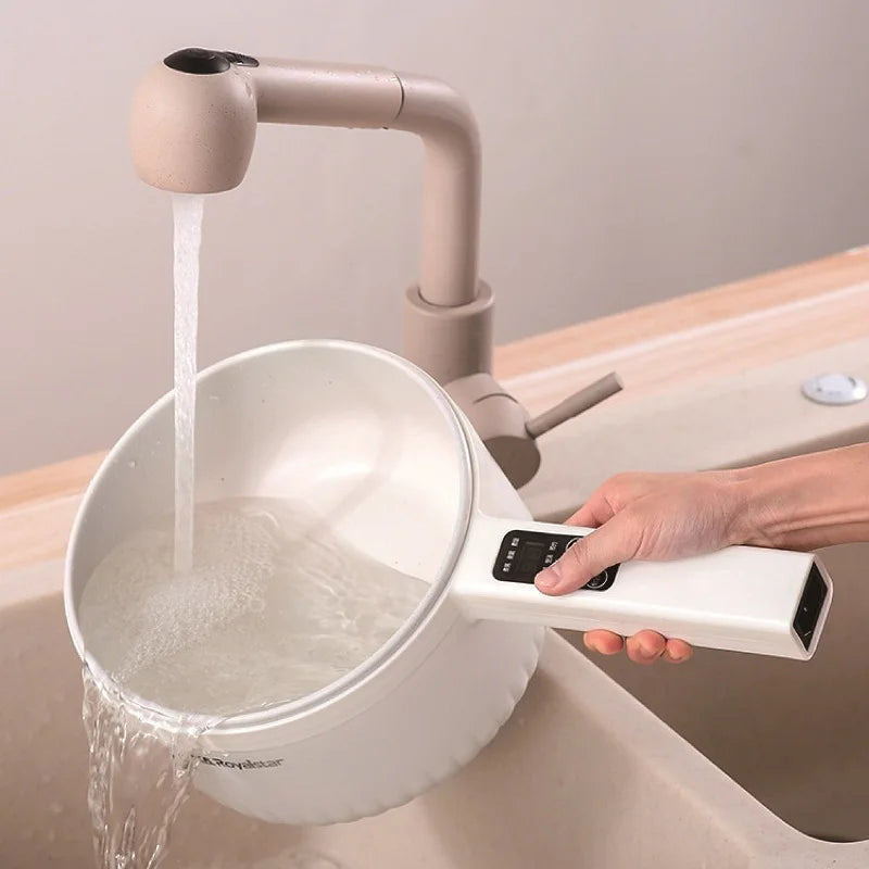 2.2L Electric Multi-Function Cooker – Double-Layer Hot Pot & Noodle Cooker, High-Capacity Non-Stick Kitchen Pot 220V