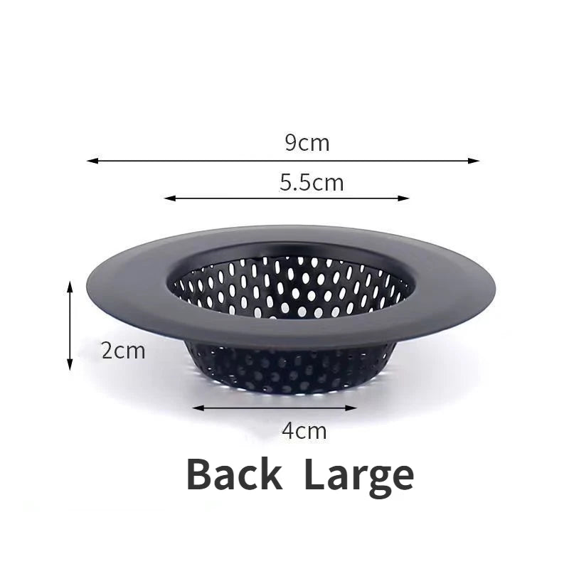Stainless Steel Sink & Shower Drain Strainer – Hair Catcher, Food & Slag Stopper for Kitchen & Bathroom