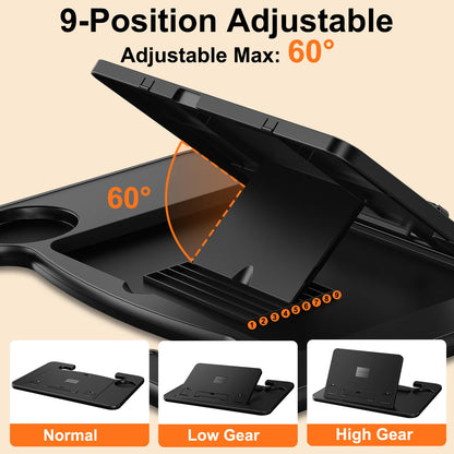 Hipacool Portable Car Laptop Desk – Foldable Steering Wheel Tray Table, Adjustable Stand for Working in Car
