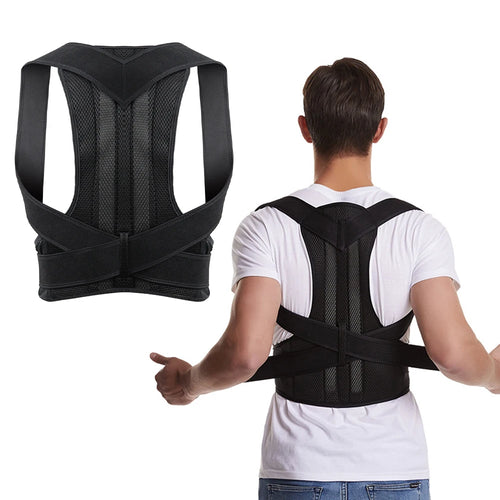 Back Brace Posture Corrector – Adjustable Lumbar & Shoulder Support Belt for Men & Women, Improves Scoliosis & Posture