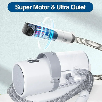 Dog Grooming Kit with Vacuum 2.5L – Pet Hair Vacuum Cleaner, Clippers & 5 Grooming Tools