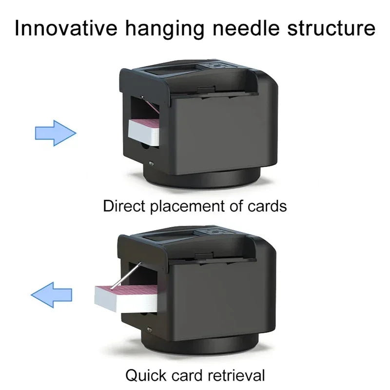 Automatic Playing Card Shuffler Mixer Games Poker Sorter Machine Dispenser for Travel Home Party Poker Device 5200mAh