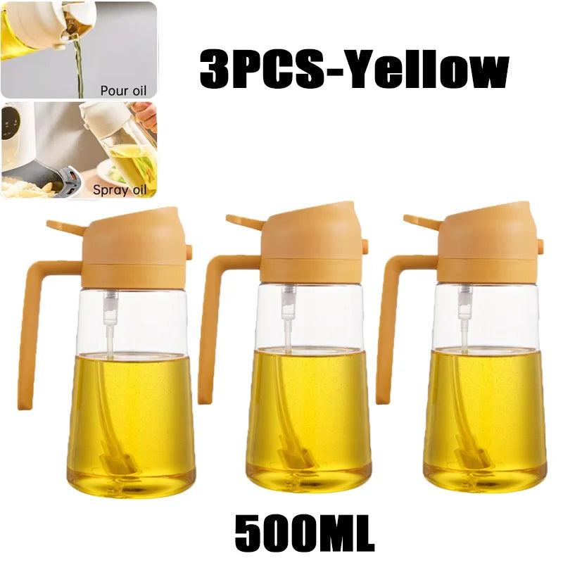 Oil Spray Bottle –  200/300/500ML , reliable  Plastic Cooking Sprayer, Olive Oil, Vinegar & BBQ