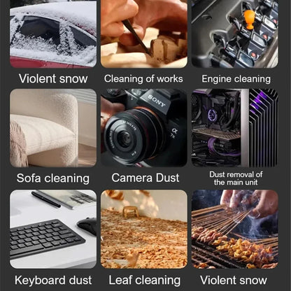 M18 Brushless Turbo Jet Blower 400000RPM – Powerful Portable Electric Dust Cleaner, 53m/s Wind, Type-C Charging (Violent Fan)