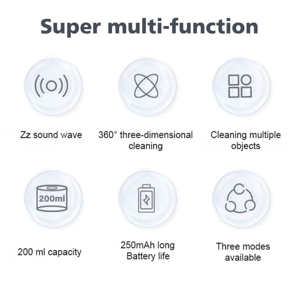 Ultrasonic Cleaner 50kHz – High-Frequency Cleaning Machine for Jewelry & Teeth Braces