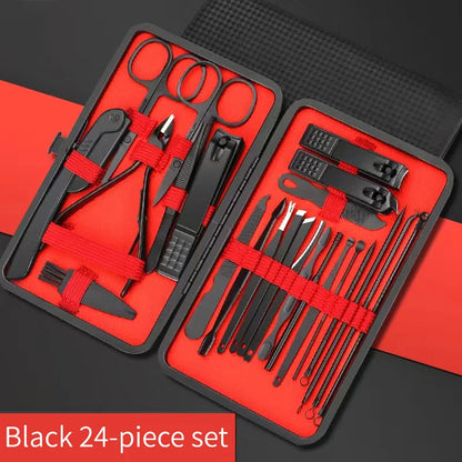 Professional Nail Clipper Set – Manicure & Pedicure Grooming Kit with Nail Trimmer, Cuticle & Ear Pick Tools