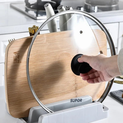 Multifunctional Tool Storage Rack Home Supplies Kitchen Shelves Chopstick Barrel Pot Cover Rack Knife Holder Kitchen Accessories