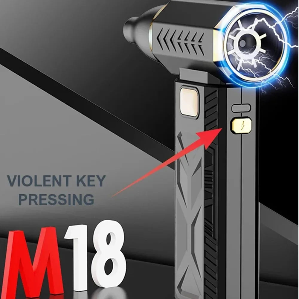 M18 Brushless Turbo Jet Blower 400000RPM – Powerful Portable Electric Dust Cleaner, 53m/s Wind, Type-C Charging (Violent Fan)