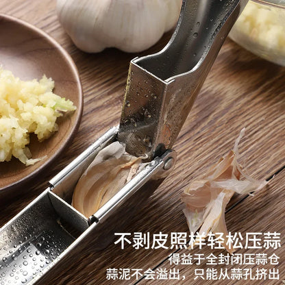 Kitchen supplies stainless steel garlic press garlic masher garlic grinder  home manual kitchen ginger