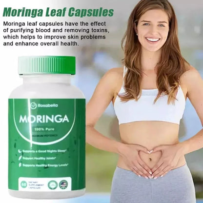 Organic Moringa Capsules – Immune Support & Gut Health Supplement