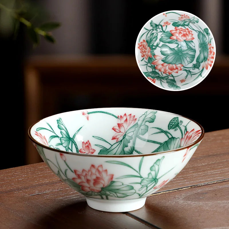 Kitchen Single Tea Cups Latest Design Traditional China Drinking Tea Cups Blue White Utensils Tazas De Té House Accessories