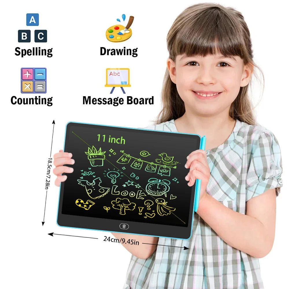 LCD Writing Tablet 16/13/11 Inch – Kids Drawing & Painting Board Educational Toy for Boys & Girls