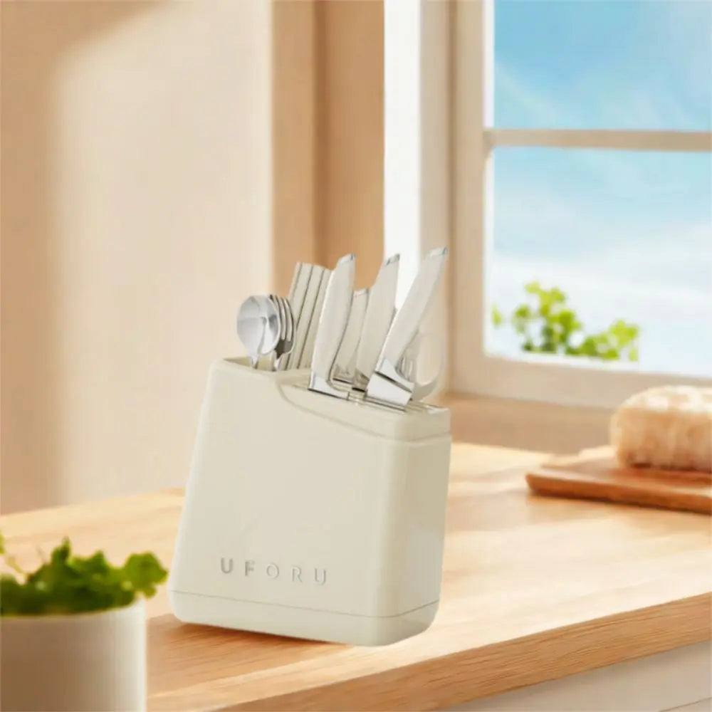Stable Knives Storage Rack Large Capacity Anti-slip Chopstick Bucket Space Saving Plastic Cutlery Organizer Kitchenware
