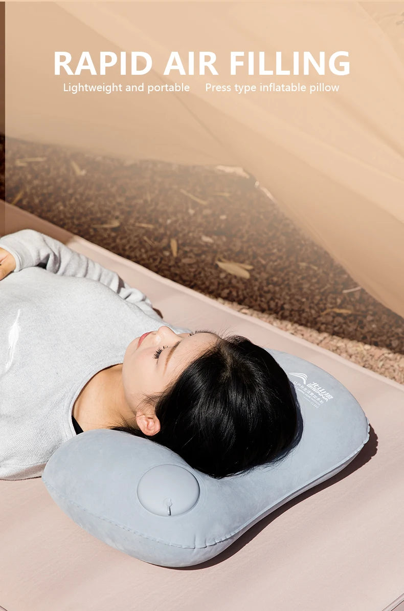 Inflatable Pillow – Portable Ultralight Air Sleeping Pillow for Travel, Hiking & Neck Support