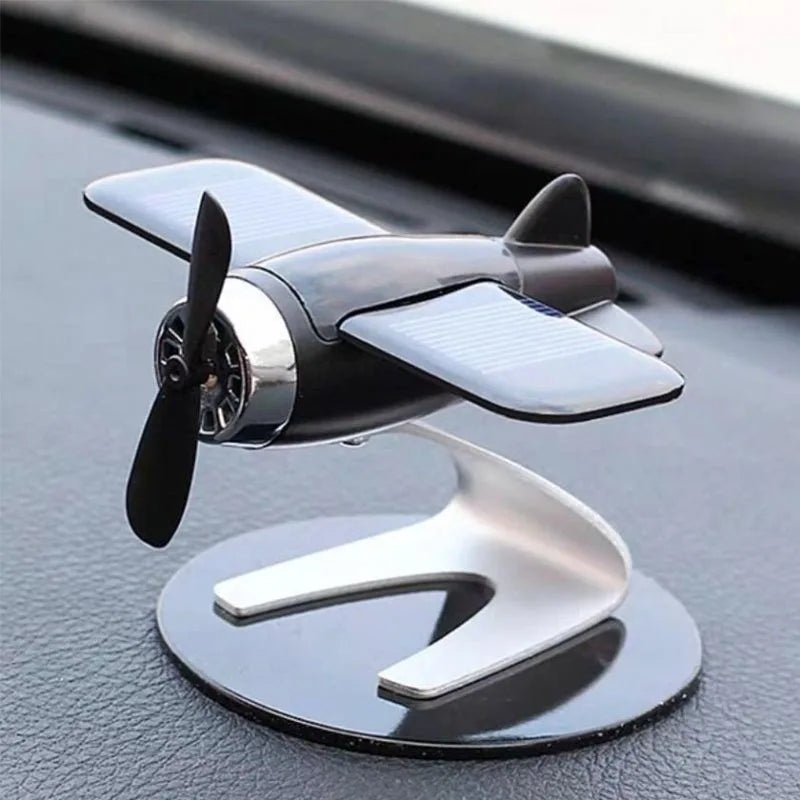 2025 Solar Aircraft Car Ornament – Creative Car Interior Scented Perfume for Center Console