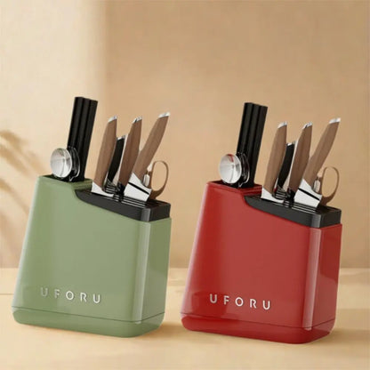 Stable Knives Storage Rack Large Capacity Anti-slip Chopstick Bucket Space Saving Plastic Cutlery Organizer Kitchenware