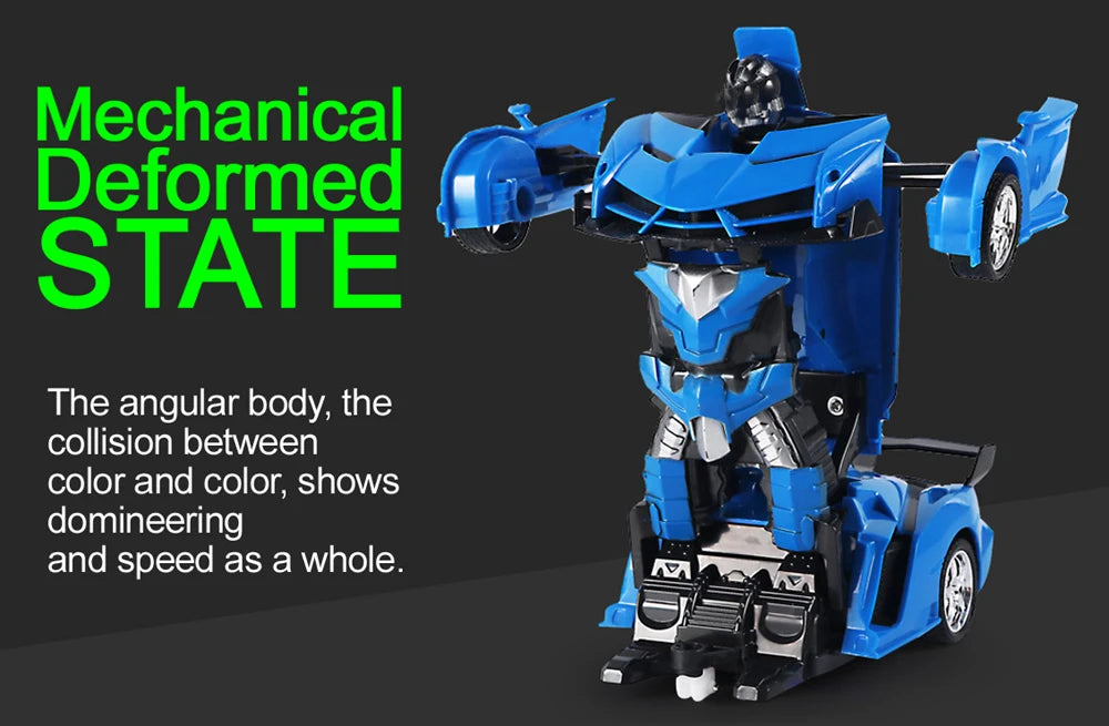 2-in-1 Transforming RC Car Robot – Electric Remote Control Sports Vehicle Toy for Kids