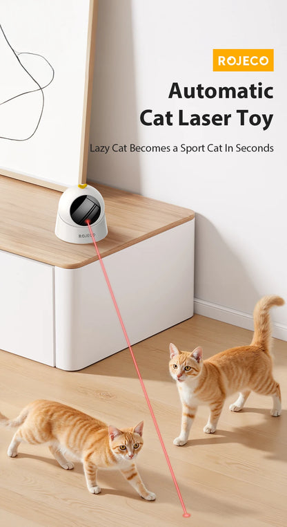 Automatic Cat Laser Toy – Interactive Adjustable Electric Smart Pet Toy for Indoor Cats & Dogs