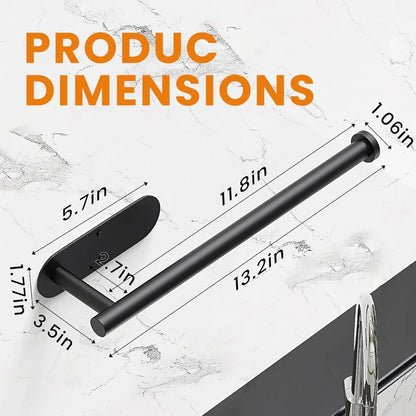 Kitchen Paper Towel Holder Adhesive Tissue Hanger Toilet Roll Paper Dispenser Cabinet Storage Napkin Rack Bathroom Accessories