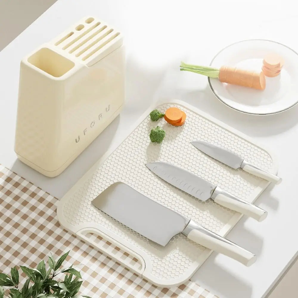 Stable Knives Storage Rack Large Capacity Anti-slip Chopstick Bucket Space Saving Plastic Cutlery Organizer Kitchenware