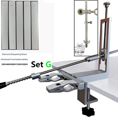 S09 Professional kitchen chef knives and accessories Knife sharpener machine with diamond rolling sharpener sharpening stone