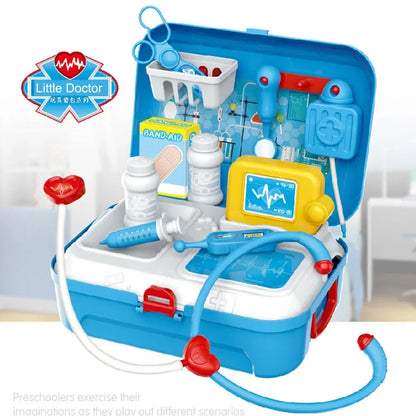 17PCS Kids Pretend Doctor Set with Backpack – Portable Medical Role Play Toys for Children