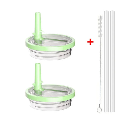 40oz Flip Straw Leak-Proof Lid – Replacement Tumbler Cover for Stanley Cup with Spill-Proof Straw