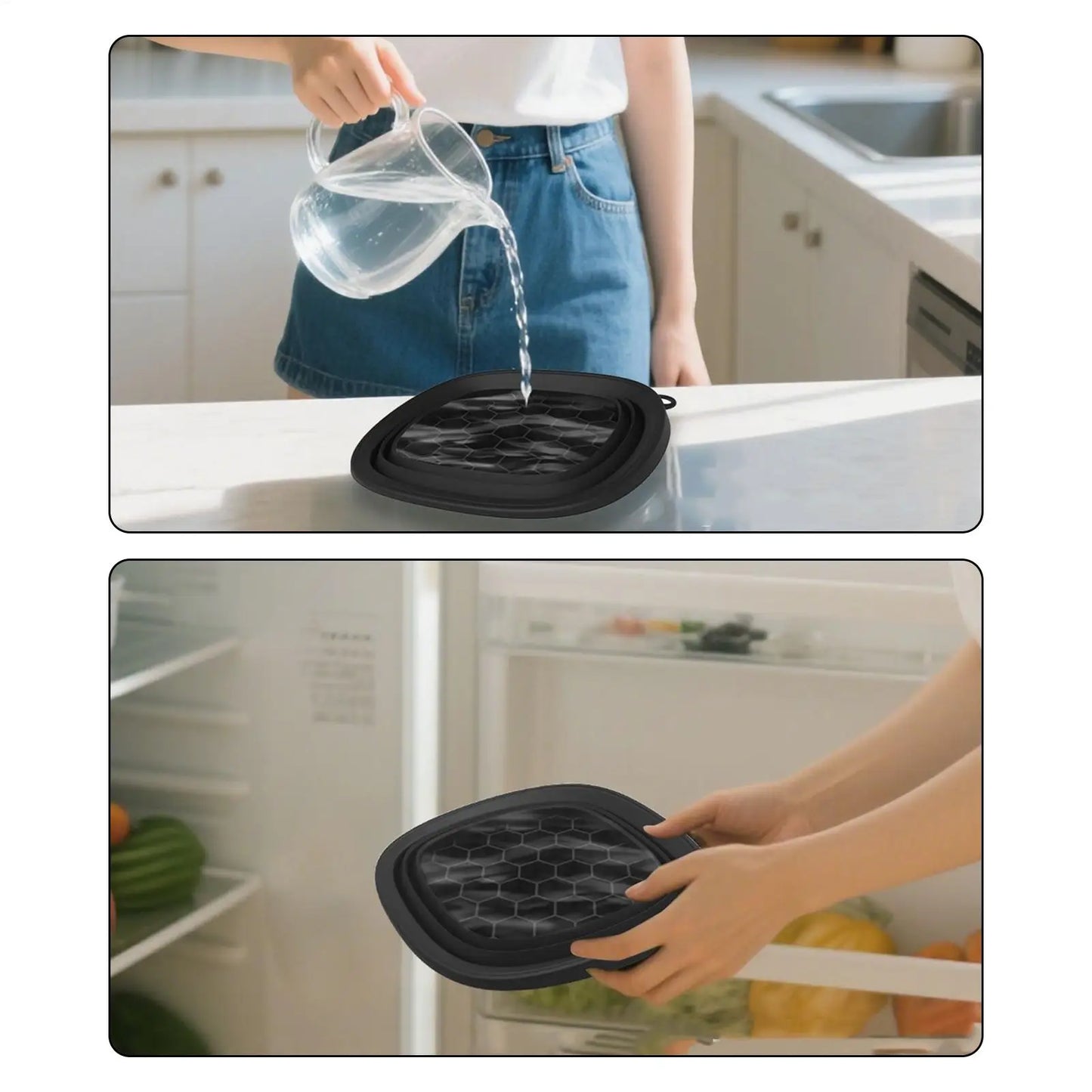 Face Ice Bath Bowl for Women Girls Facials Skin Cares Tool Silicone Cold Therapy Washbasin Portable Face Dipping Bowl