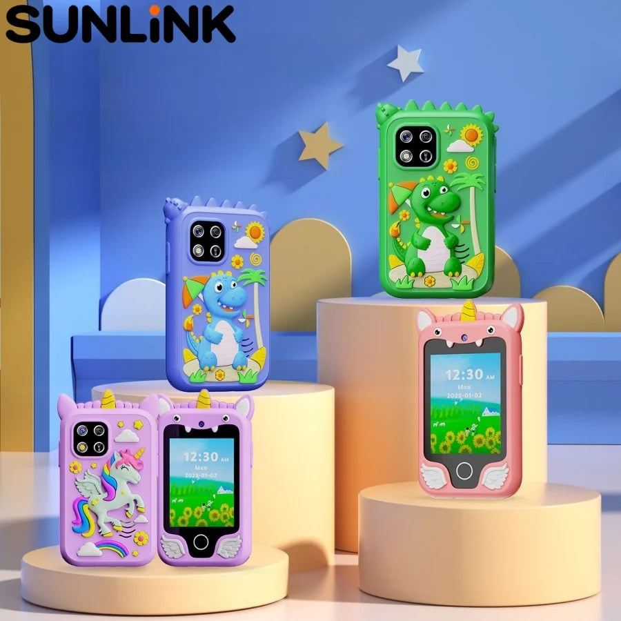 All-in-One Kids Camera - HD Touchscreen Camera Toy with Games, Music & Alarm Clock | Learning Storybook & Timer | Gift for Toddlers