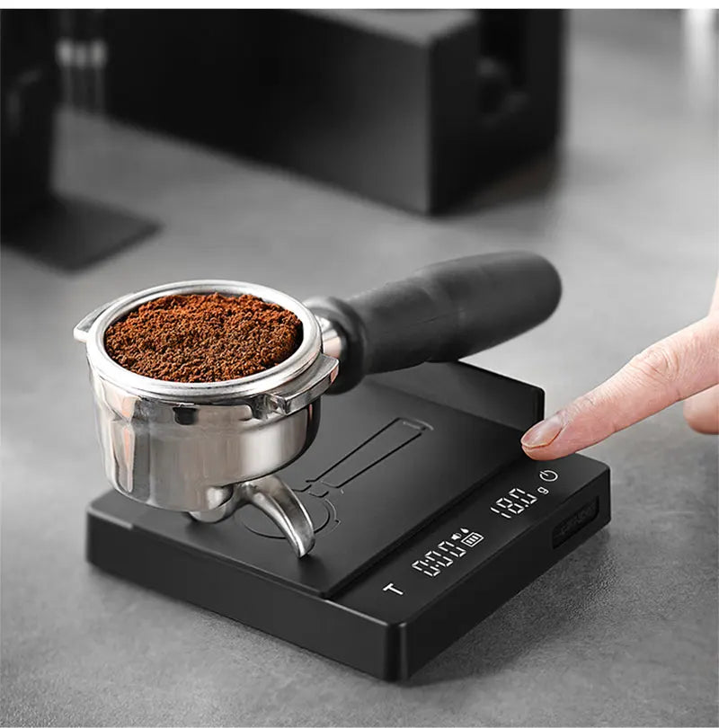 MHW-3BOMBER Digital Coffee Scale – High-Precision Rechargeable Espresso Kitchen Scale
