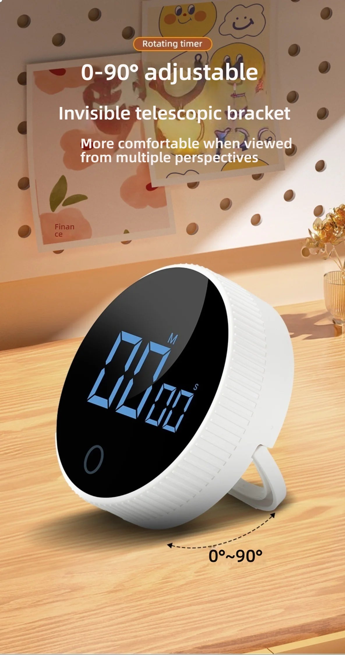 Kitchen magnetic timer rotating type Timer Timer Reminder Kitchen Barware Houseware Self-discipline learning countdown