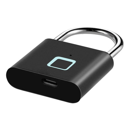 KERUI Smart Fingerprint Padlock Waterproof Fingerprint Keyless Door Lock Type C Rechargeable Security Padlock for House