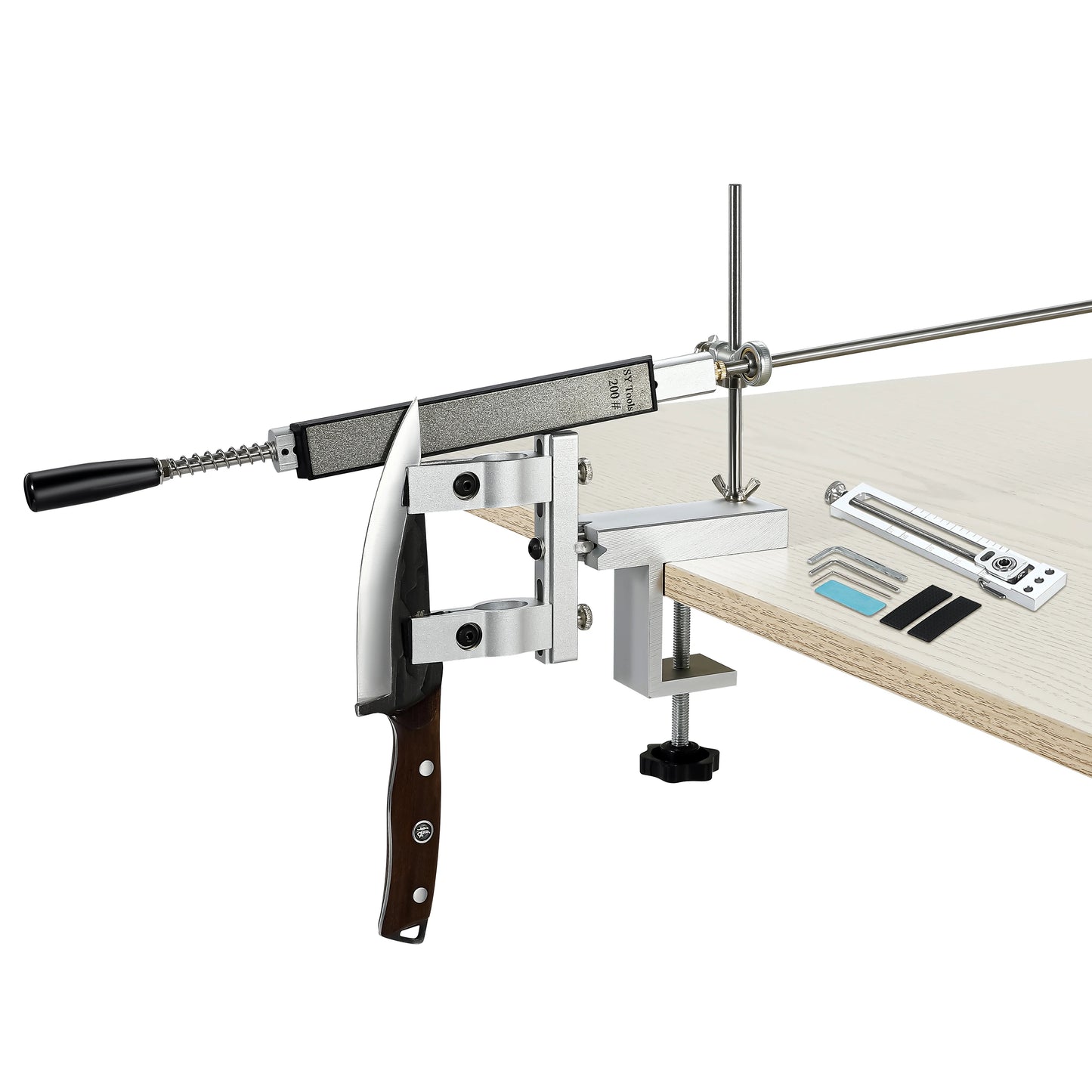 S09 Professional kitchen chef knives and accessories Knife sharpener machine with diamond rolling sharpener sharpening stone