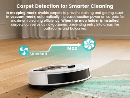 Lefant M330S Robot Vacuum & Mop – LiDAR Navigation, 6000Pa Suction, WiFi/Alexa/App Control, Self-Charging