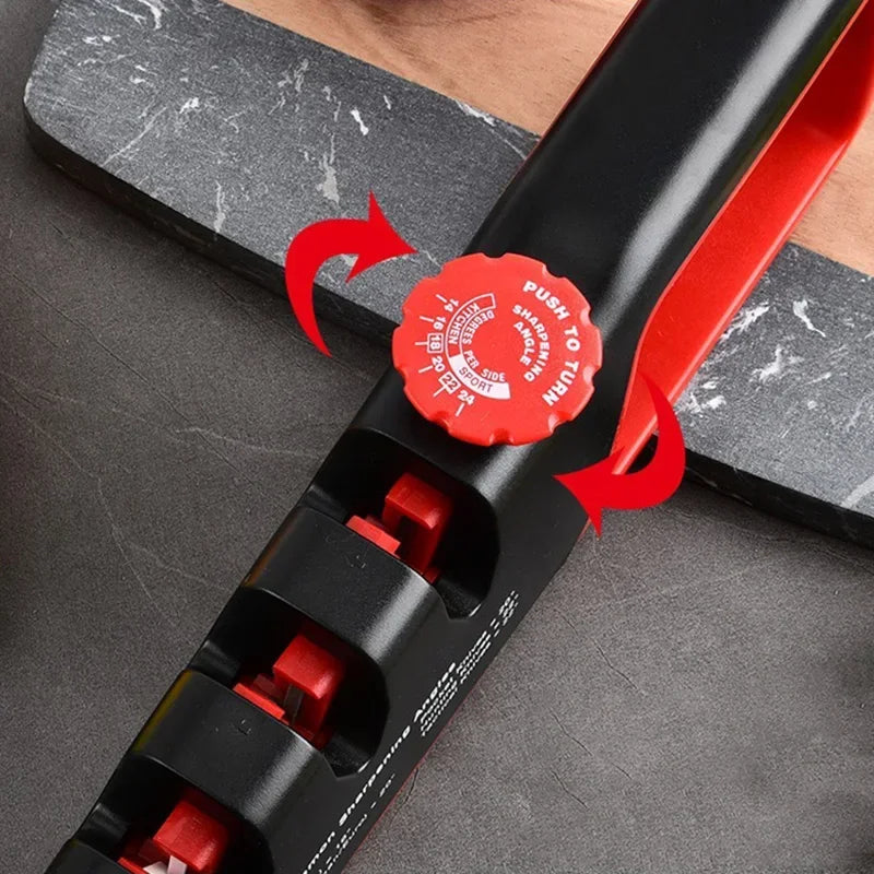 Kitchen Knife Sharpener 4-in-1 Angle Adjustable for Home Precision Scissors Professional Knives and Whetstone Sharpener Tools