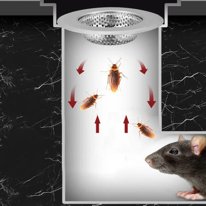 Stainless Steel Sink & Shower Drain Strainer – Hair Catcher, Food & Slag Stopper for Kitchen & Bathroom